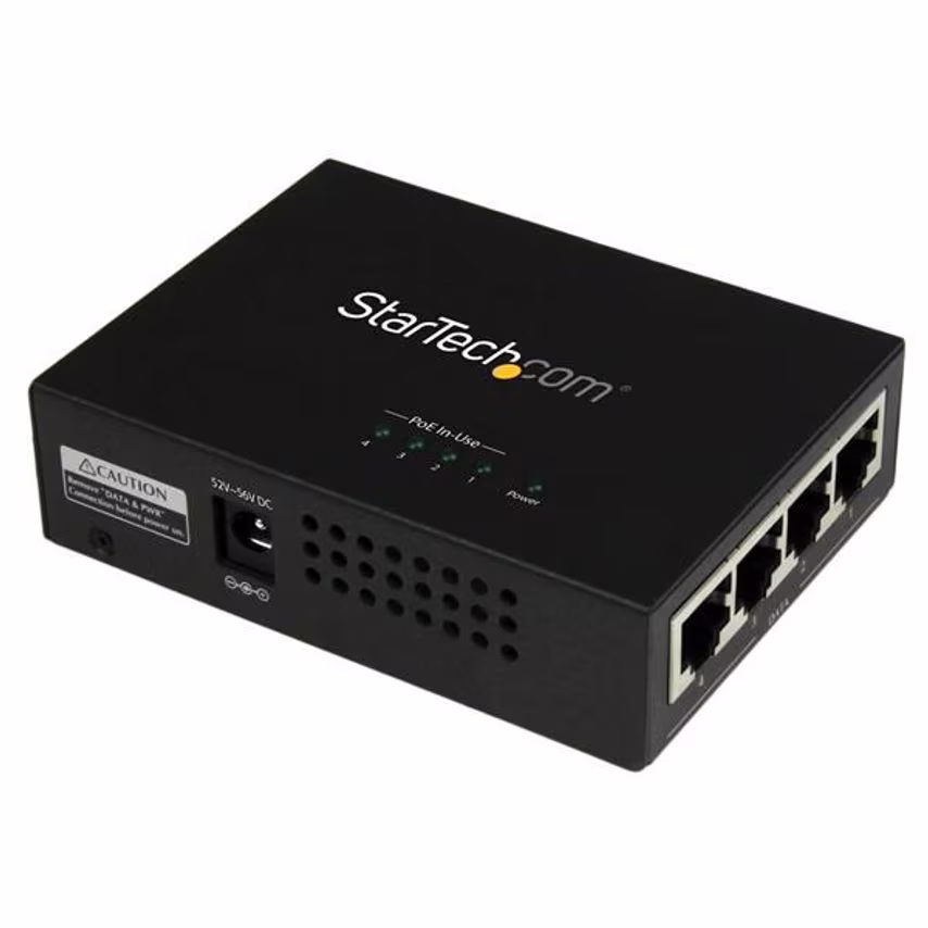 Startech 4 Port Gigabit Midspan PoE and injector