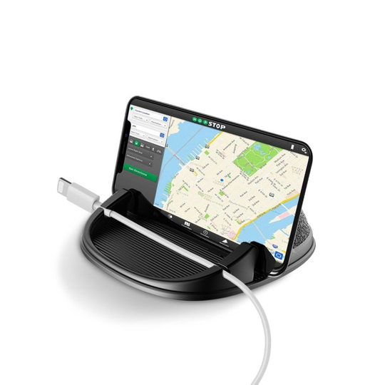 Car Phone Holder Dashboard,Daite Non-slip Silicone Pad Dash Mat Cell Phone Holder with Cable Slot for iPhone X/8/8plus/7/7plus/6s...