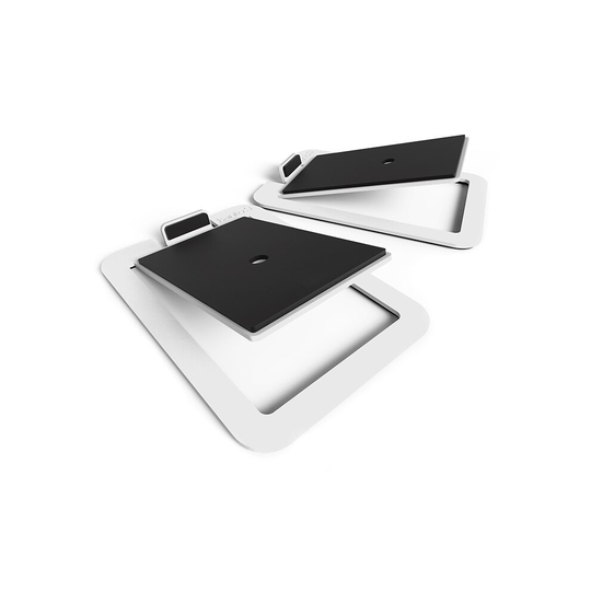 (White) Kanto S4 Medium Desktop Speaker Stands