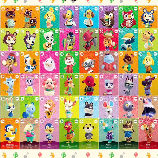 (Standard No.401-448) Animal Crossing Amiibo NFC TAG Cards NO.1-448 Series