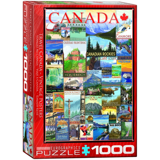 Eg60000778 - Eurographics Puzzle 1000 Pc - Travel Canada Vintage Ads