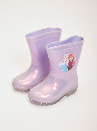 Disney Frozen Lilac Light Up Wellies - 9 Infant