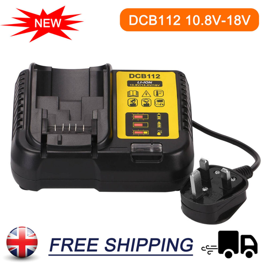 Rapid Battery Charger For DCB112 10.8V-20V XR DCB101 DCB182 DCB200 Li-ion
