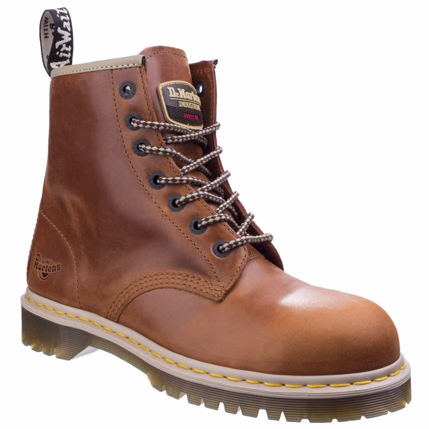 Dr Martens Icon 7B10 Safety Boots Tan Size 6