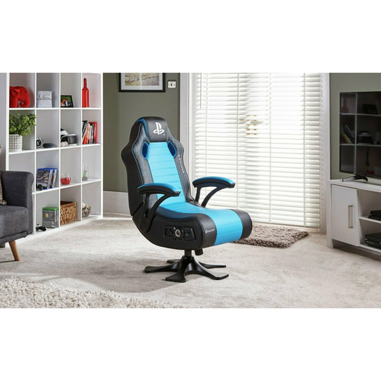 X-Rocker Legend Officially Licensed PlayStation Gaming Chair - Blue