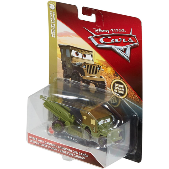 Disney Cars DXV98 Deluxe Sarge with Cannon Vehicle (DXV90)