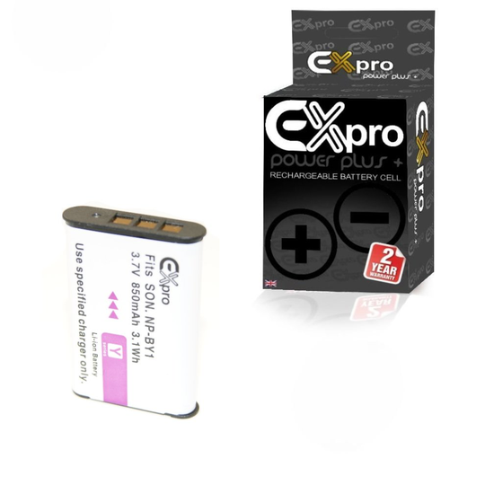 Ex-Pro NP-BY1 850MAh Digital Camera Battery for Sony HD Action Cam Mini AZ1