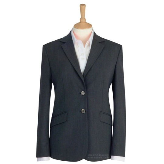 Brook Taverner Women's Size 8S Mid Grey Connaught Suit Jacket