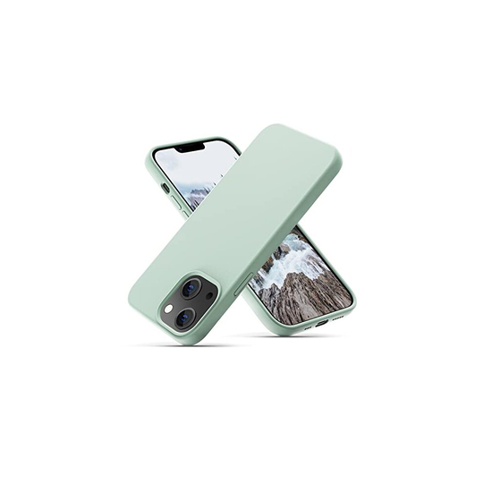 OIIAEE Silicone Case Designed for iPhone 13 Case, Ultra Slim Shockproof Protective Liquid Silicone Phone Case with Soft Anti-Scratch Microfiber