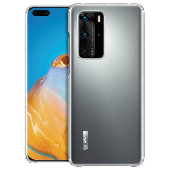 Hard Polycarbonate Protective Case for Huawei P40 Pro- Huawei- Transparent