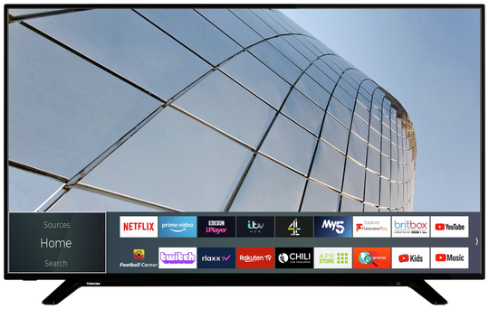 Toshiba 55 Inch 55UL2163DBC Smart 4K UHD HDR LED Freeview TV