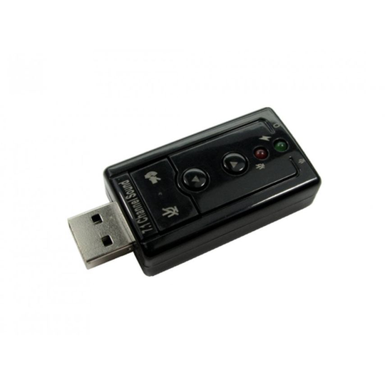 Cables Direct Adaptor USB 3D 7.1 Audio Adapter MIC Head Ports