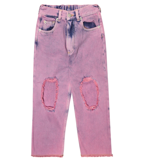 Distressed jeans