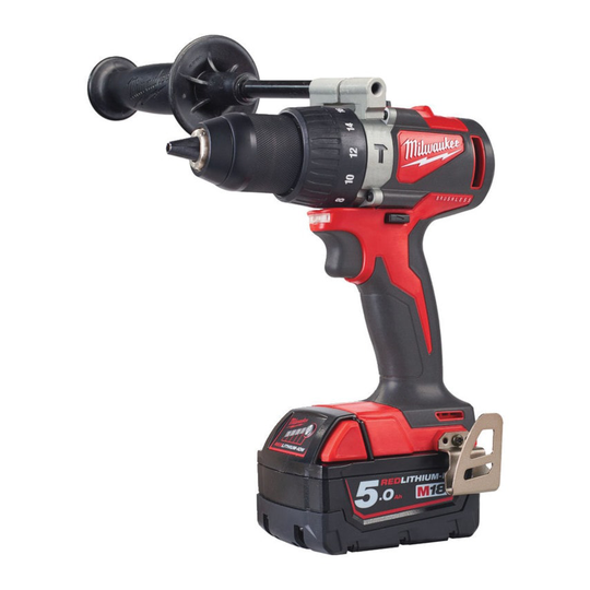 Milwaukee M18BLPD2-502X M18 Compact Brushless Combi Drill with 2 x 5.0AH Batteri