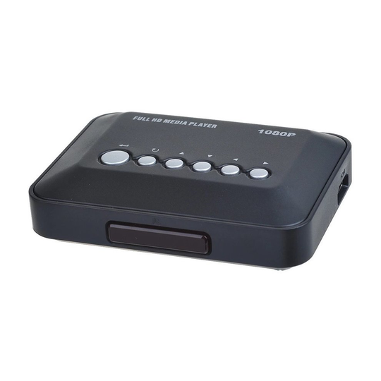1080P Full HD Media Video Player with AV YPrPb HDMI USB SD MMC Black