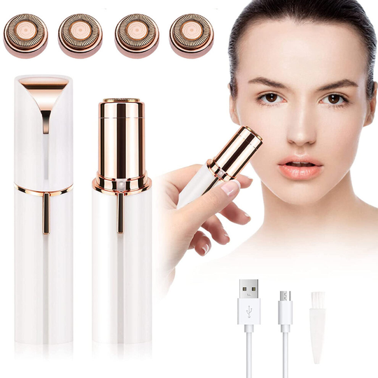Facial Hair Remover Rechargeable Electric Discreet Pain-Free Epilator