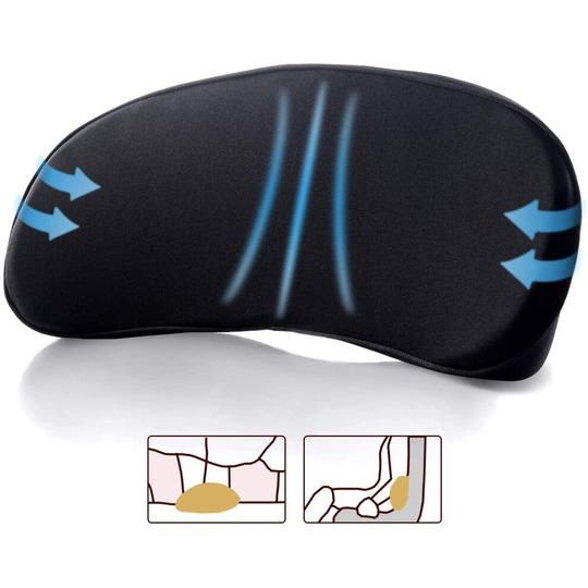 Lumbar Support Pillow Car Seat-Multi Memory Foam Lower Back Cushion