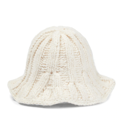 Knit bucket hat