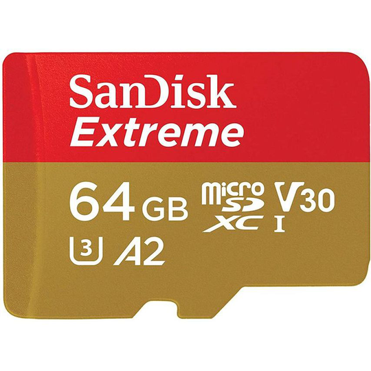 Sandisk 64GB Extreme Plus MicroSD UHS I Card