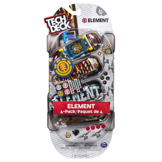 Tech Deck 96mm Fingerboards 4 Pack (Styles Vary - Style Picked at Random. One Set Supplied)