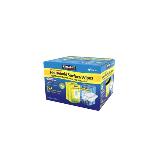Kirkland Signature Household Surface Wipes Extra Large - Case of 4 Pack, 304 Wet Wipes