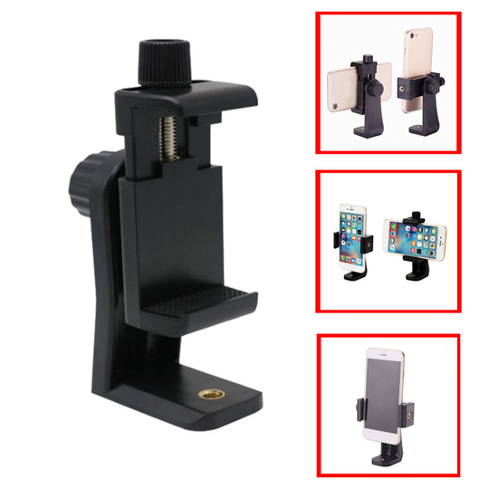 Mobile Phone Tripod Mount Holder Adapter Smartphone Clamp Stand