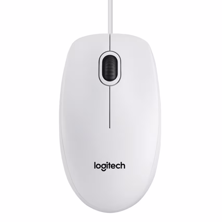 Logitech B100 White Optical Mouse For Business- you get 22