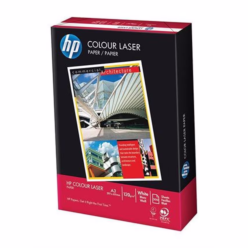 HP HP A3 White Colour Laser Paper 120gsm Pack 250's