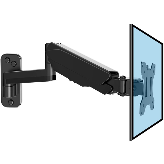 HUANUO 13-32 Inch Monitor Wall Mount Bracket with VESA Extension Kit for Computer/TV Screens, Full Adjustable Gas Spring Single Arm Support 8 kg Monit