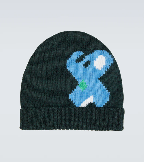 Intarsia wool beanie