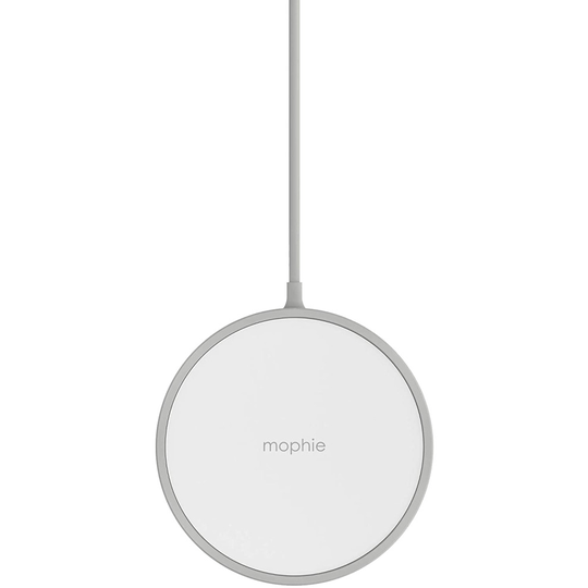 (White) Mophie Qi Wireless Charging Pad Mini 7.5W- UK Plug