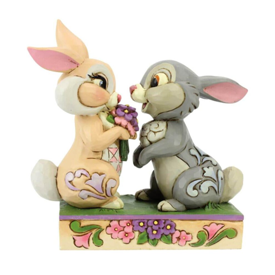 Disney Bambi Bunny Bouquet Thumper and Blossom Figurine