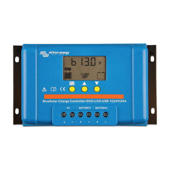 Victron Bluesolar PWM Duo Charge Controller 12/24v 20A LCD Screen and 2 USB Ports