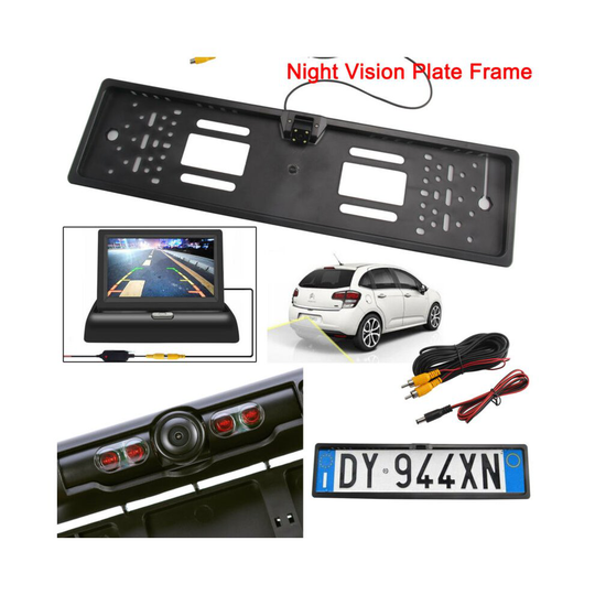 170¡ã Car Rear View Reversing HD Camera Back Up Parking Plate Night Vision IR LE