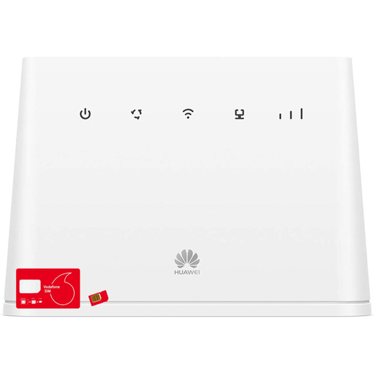 Huawei B311 4G Router with Unlimited Max Vodafone Data SIM Bundle