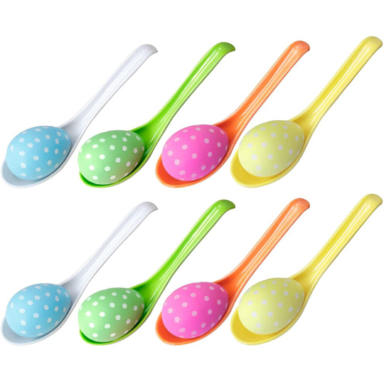 WEDNOK 16PCS Easter Egg and Spoon Race Game,Outdoor Games for Kids Egg Balance Game for Children Girls Boys Garden School...