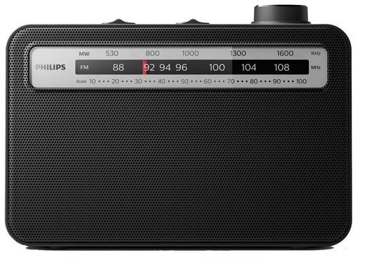 Philips TAR2506 12 FM/AM Portable Radio - Black