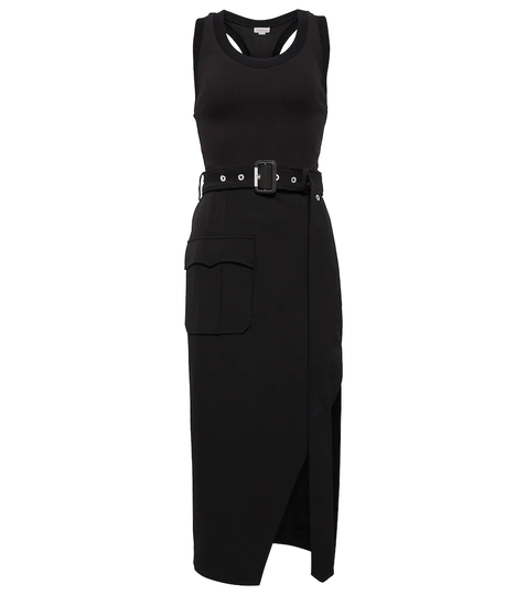Pencil cotton-blend midi dress