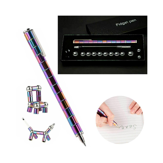 Magnetic Decompression Metal Pen Writing Magnet Ballpoint Pen with Box
