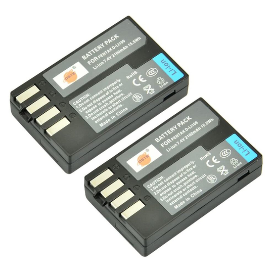 DSTE 2x D-LI109 LI109 Rechargeable Li-ion Battery for Pentax K-R KR K2 K-2 K-30 K30