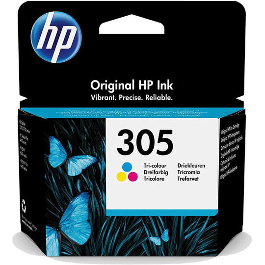 HP 3YM60AE 305 Tri-Colour Original Ink Cartridge - Cyan, Yellow & Magenta