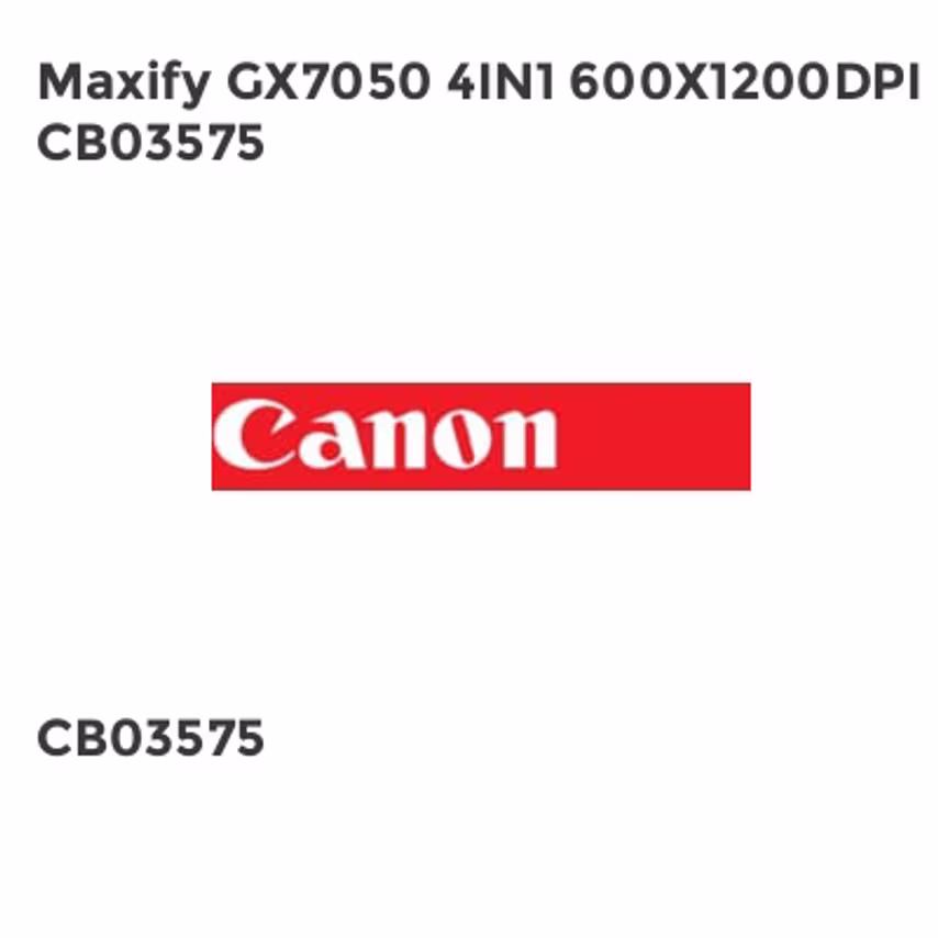 Canon Maxify GX7050 4IN1 600X1200DPI CB03575