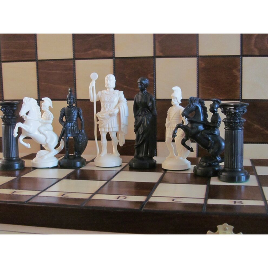 Brand New Roman Design Chess Pieces Set