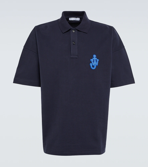 Anchor cotton piqué polo shirt
