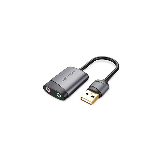 Vention 3.5mm External USB Sound Card usb adapter usb audio Adapter card With Mic USB To Jack 3.5 Converter For PS4 Laptop Computer Headphone Sound