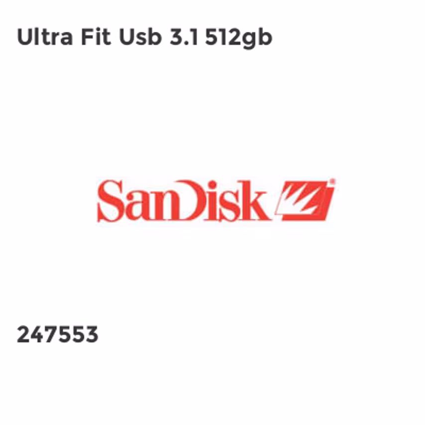 Sandisk Ultra Fit Usb 3.1 512gb