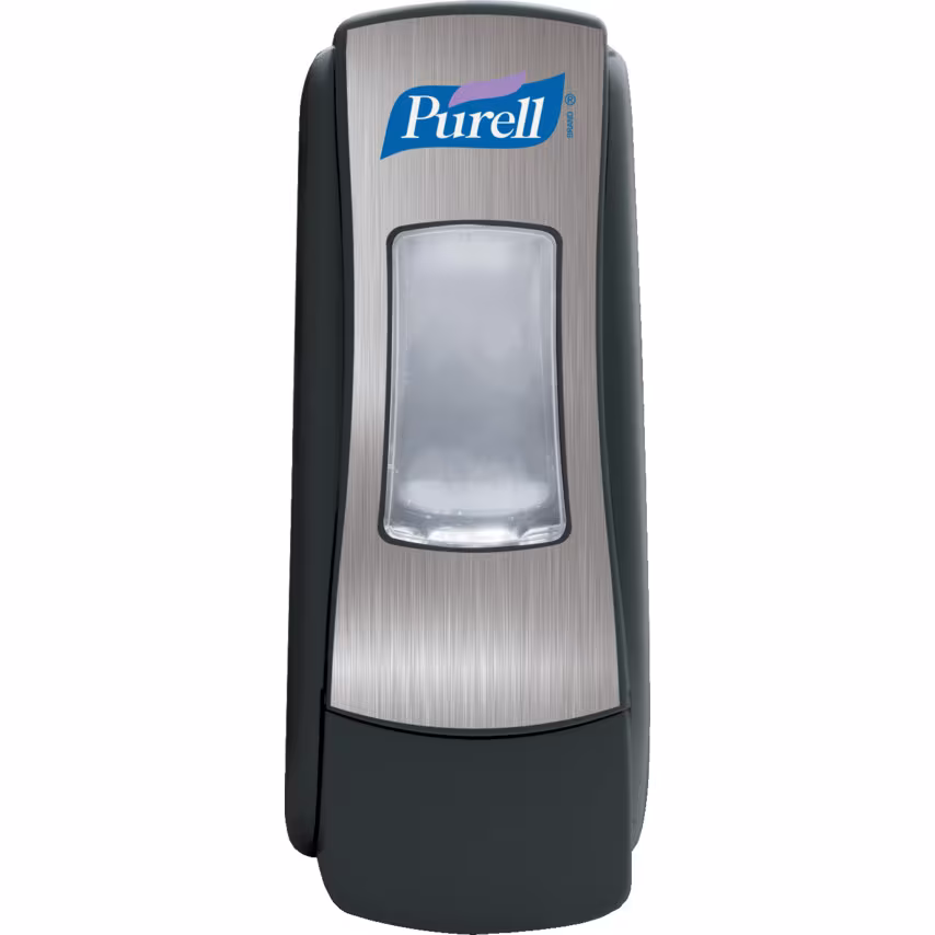 Gojo 8728-06 ADX-7 Purell Chrome/Black Dispenser- you get 6