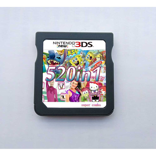 (520in1 Cart) 208/482/4300in1 Video Games Cartridge Cards for DS NDS 2DS 3DS NDSI NDSL