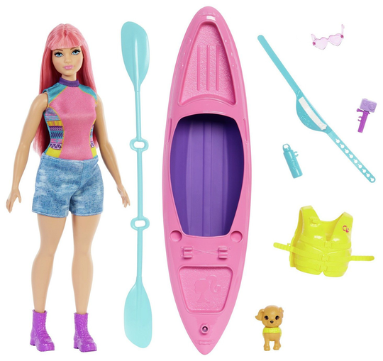 Barbie It Takes Two Camping Daisy Doll and Kayak Toy