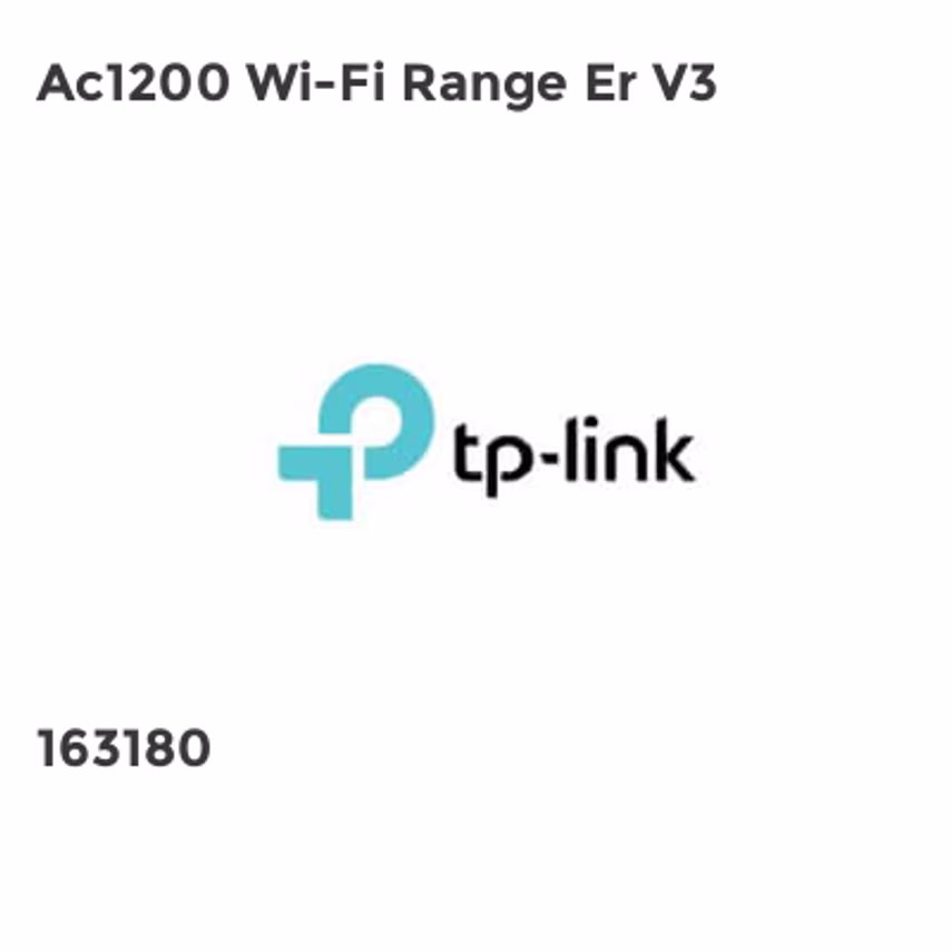 TP-Link Ac1200 Wi-Fi Range Er V3